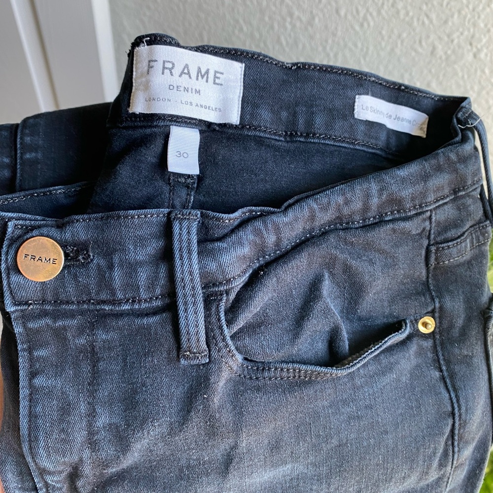 Frame Denim Jeans / Le Skinny de Jeanne Crop size 30 Classic Flattering Chic